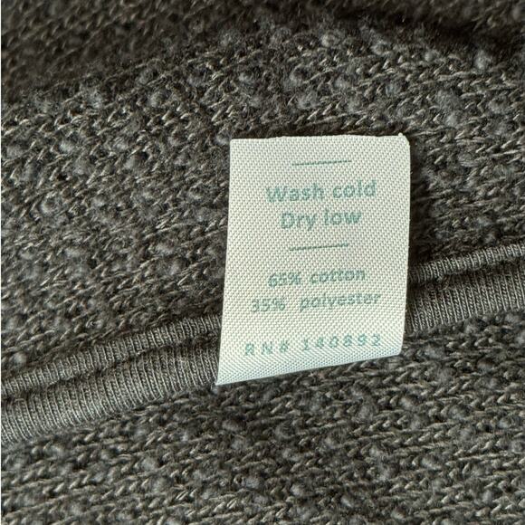 Marine Layer Women's Woven Cotton Blend Black Cardigan Sweater, Size Small - Picture 9 of 13